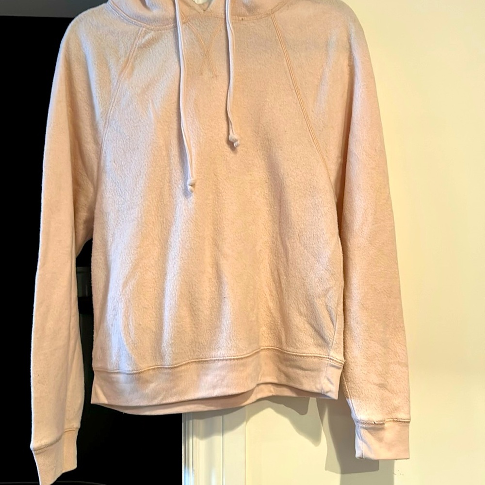 aerie Pale Pink Fleece Pullover Hoodie